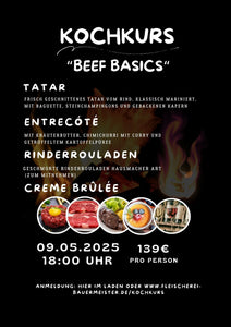 Kochkurs BEEF BASICS  09.05.2025 18:00 Uhr