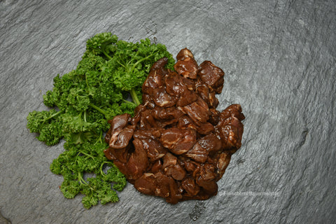 Rehgulasch, 250g Portion, Preis pro kg 45,90€ - Anzahlung