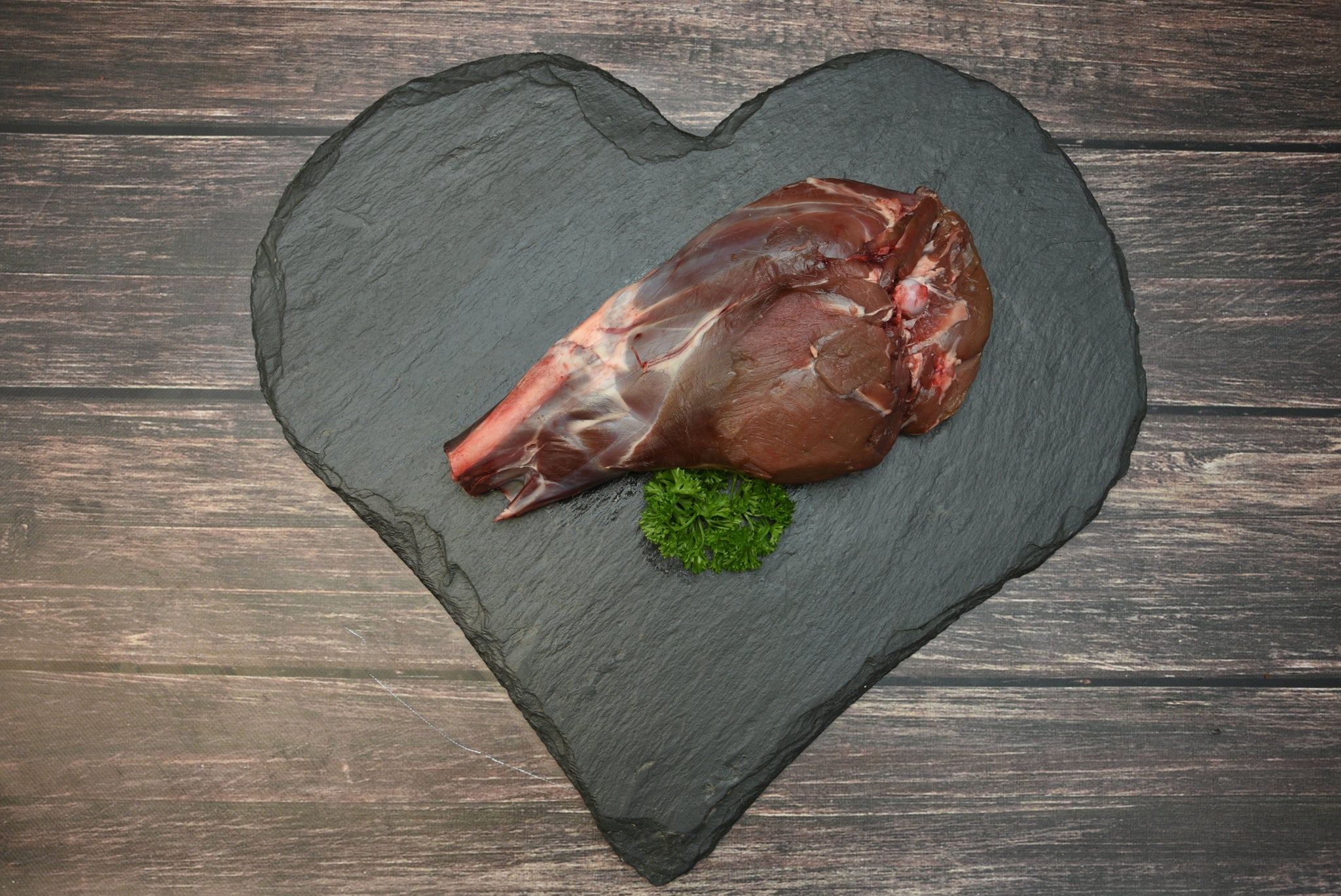 Rehkeule mit Knochen, 500g Portion ,Preis pro kg 50,90€ - Anzahlung