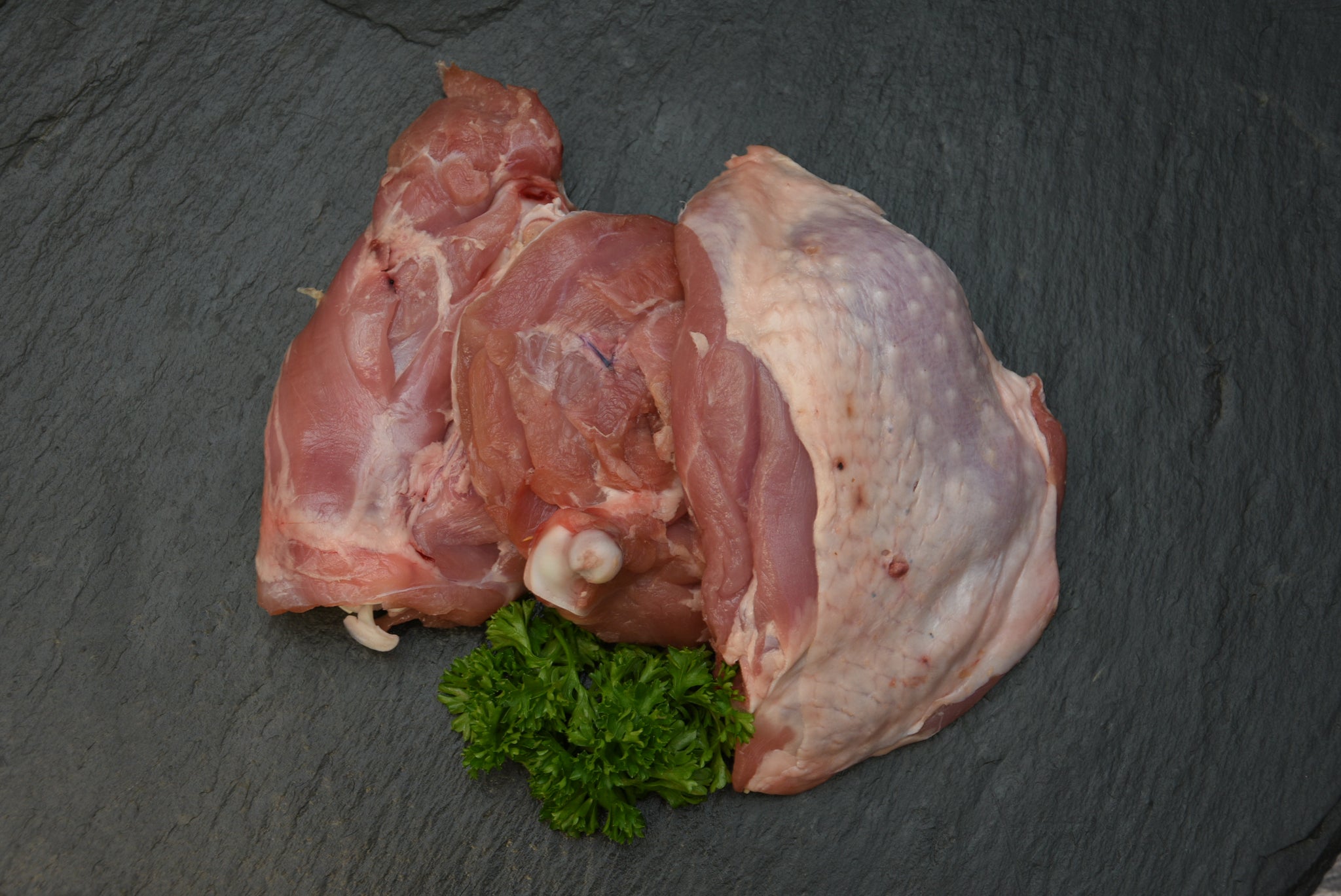 Putenkeule (ca. 350g), Preis pro kg 21,90€ - Anzahlung