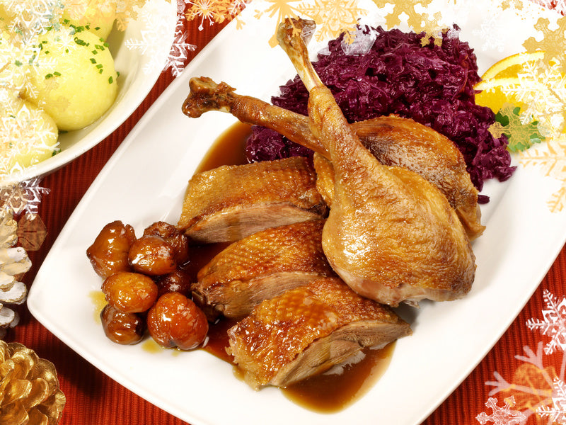 Gänsebrust  2 Go (1 Gänsebrust mit Knochen vorgegart, ca. 1kg) Preis 139,00 € - Anzahlung