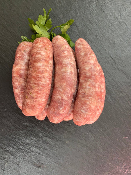 Salsiccia Bratwurst mit Fenchel, Stück (ca. 80g), Preis pro kg 19,90€ - Anzahlung