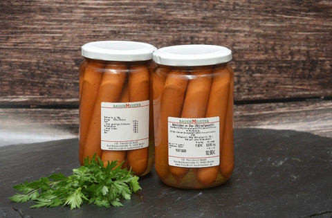 Hausgemachte Würstchen im Glas (Preis pro Glas 6,90€) - Anzahlung