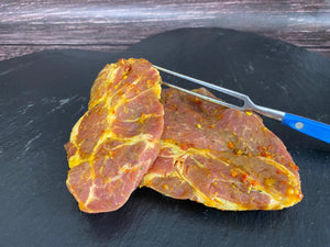 Nackensteak mariniert „Kräuterbutter" 250g Portion - Preis pro kg 27,90€- Anzahlung