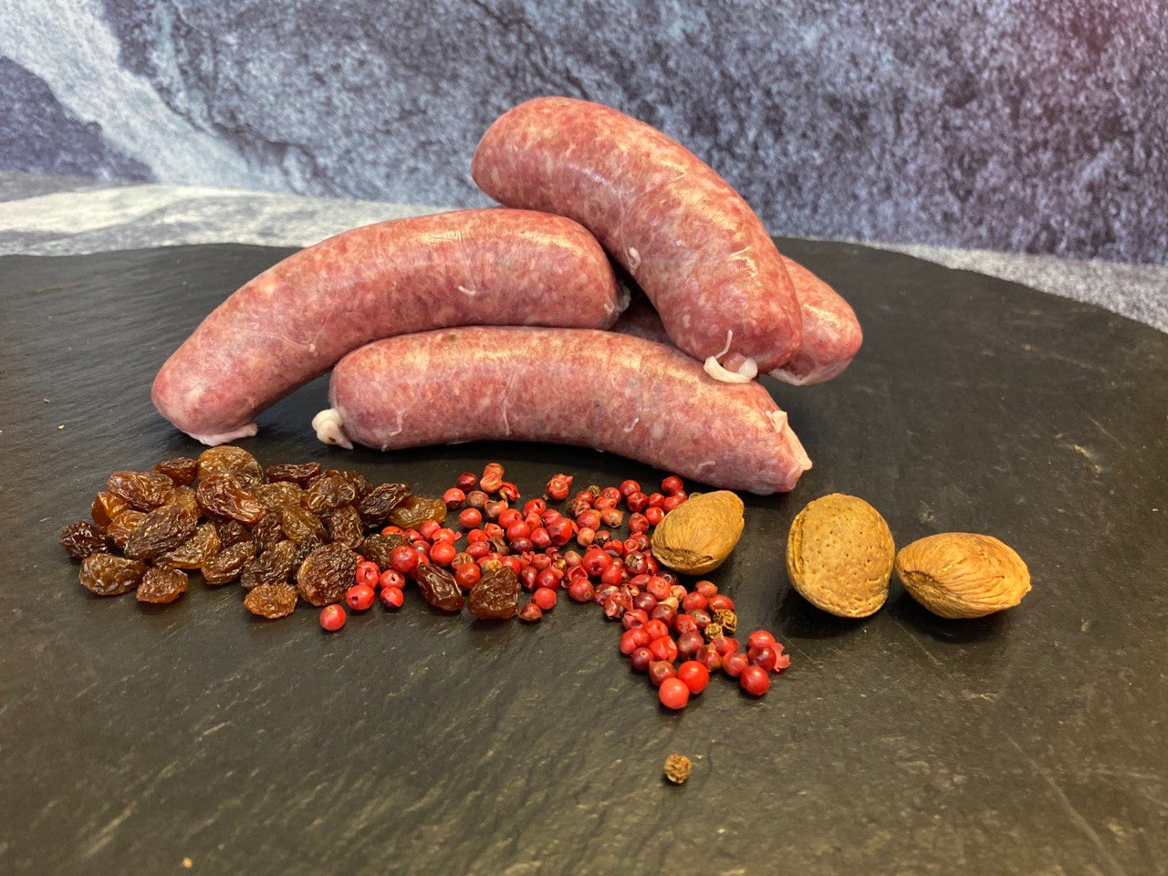 Rehbratwurst (ca. 80g), Preis pro kg 29,90€ - Anzahlung