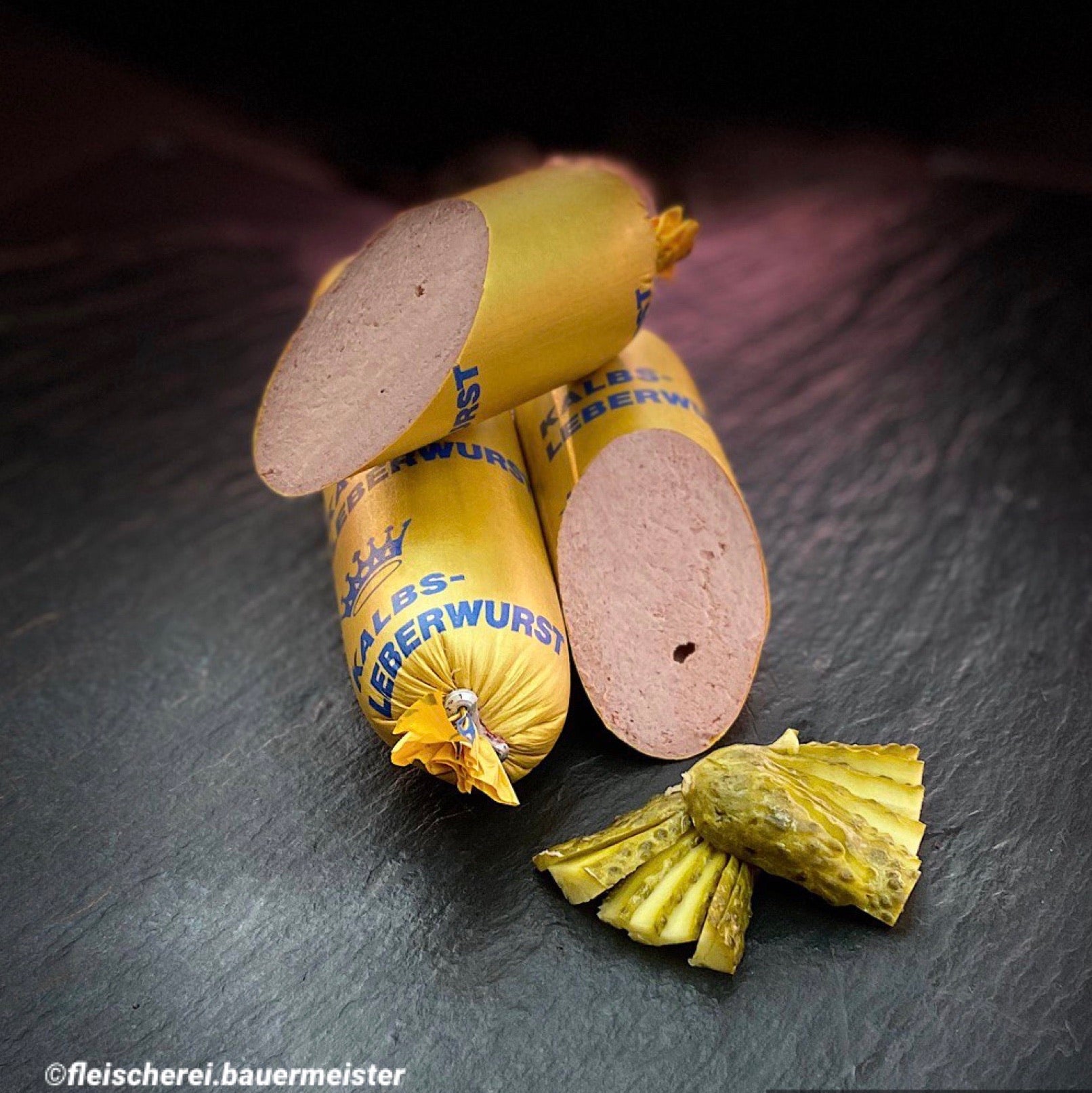 Kalbsleberwurst (ca. 250g), Preis pro kg 25,90€ - Anzahlung