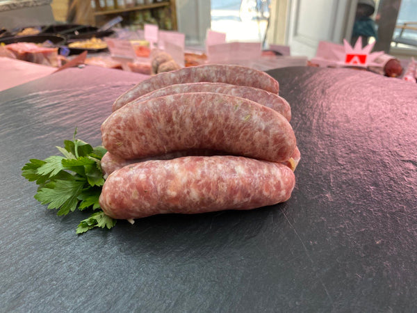 Salsiccia Bratwurst mit Fenchel, Stück (ca. 80g), Preis pro kg 19,90€ - Anzahlung