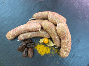 Orientalische Bratwurst (pro Stück ca. 80g), Preis pro Kilo 18,90€ - Anzahlung